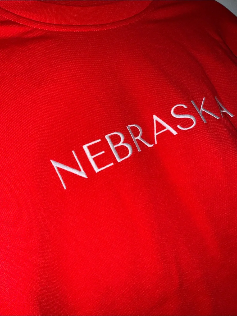 Nebraska embroidered Crewneck Sweatshirt- unisex